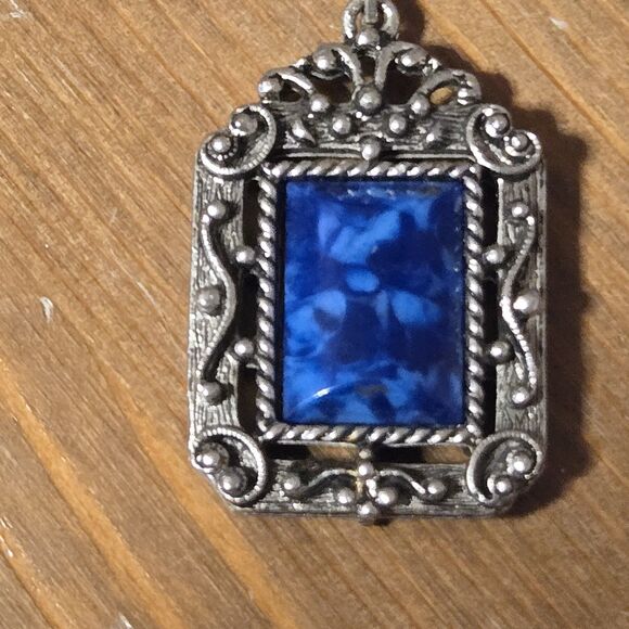 Sarah Coventry Roman Holiday Reversable Pendant Necklace Chain, Vintage 1970s - Picture 5 of 7